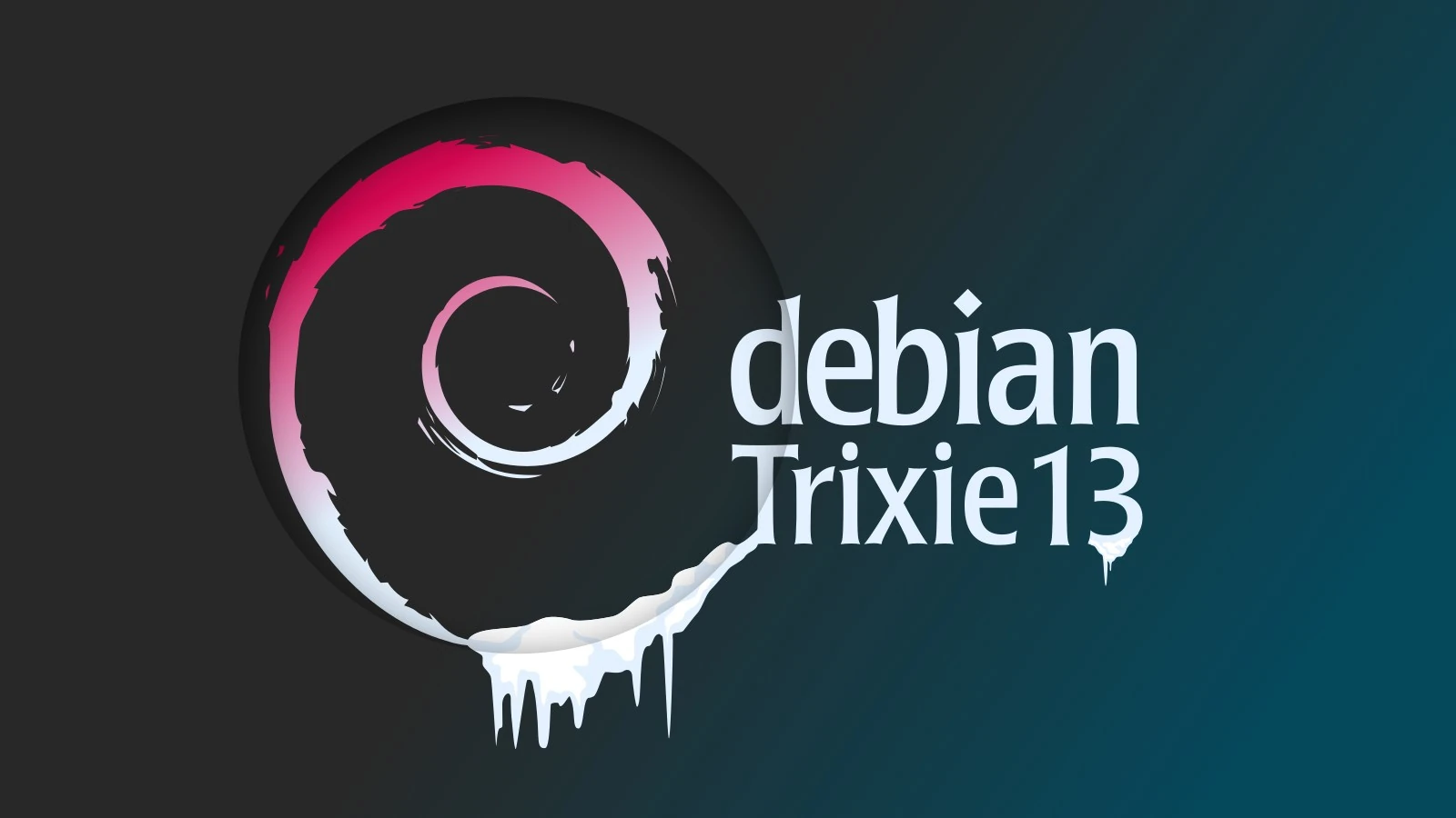 Logo oficial de Debian 13 “Trixie”